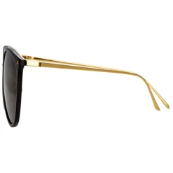 Linda Farrow - 747 C1 Oversized Sunglasses - Black - Linda Farrow Eyewear - Avvenice