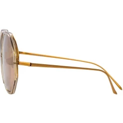 Linda Farrow - 901 C4 Oversized Sunglasses - Ash - Linda Farrow Eyewear - Avvenice