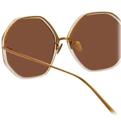 Linda Farrow - 901 C4 Oversized Sunglasses - Ash - Linda Farrow Eyewear - Avvenice