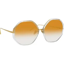 Linda Farrow - 901 C9 Oversized Sunglasses - Clear - Linda Farrow Eyewear - Avvenice