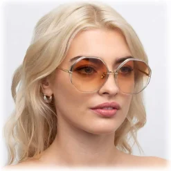 Linda Farrow - 901 C9 Oversized Sunglasses - Clear - Linda Farrow Eyewear - Avvenice