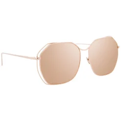 Linda Farrow - 350 C13 Oversized Sunglasses - Rose Gold - Linda Farrow Eyewear - Avvenice