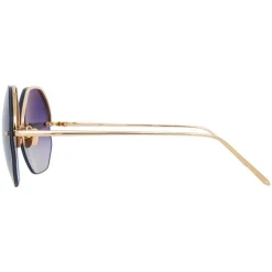 Linda Farrow - 567 C4 Oversized Sunglasses - Gold - Linda Farrow Eyewear - Avvenice