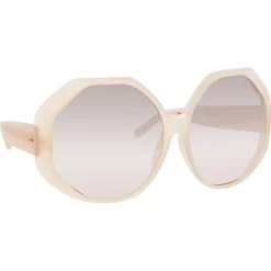 Linda Farrow - 780 C6 Oversized Sunglasses - Milky Pink - Linda Farrow Eyewear - Avvenice