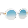 Linda Farrow - 844 C6 Oversized Sunglasses - Clear - Linda Farrow Eyewear - Avvenice