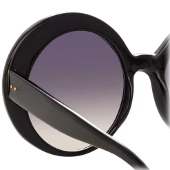 Linda Farrow - 844 C1 Oversized Sunglasses - Black - Linda Farrow Eyewear - Avvenice