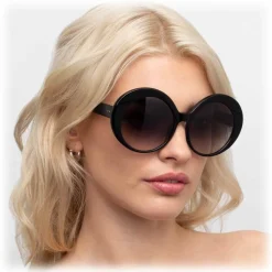 Linda Farrow - 844 C1 Oversized Sunglasses - Black - Linda Farrow Eyewear - Avvenice