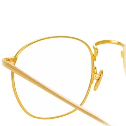 Linda Farrow - 743 C8 Rectangular Optical Frames - Yellow Gold and White Gold - Linda Farrow Eyewear - Avvenice