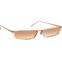Linda Farrow - 838 C4 Rectangular Sunglasses - Ash - Linda Farrow Eyewear - Avvenice