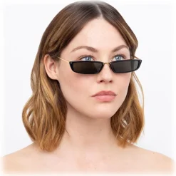 Linda Farrow - 838 C1 Rectangular Sunglasses - Black - Linda Farrow Eyewear - Avvenice