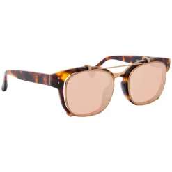 Linda Farrow - 584 C3 Rectangular Sunglasses - Tortoiseshell - Linda Farrow Eyewear - Avvenice