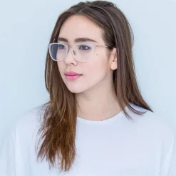Linda Farrow - 506 C5 Rectangular Optical Frames - Candyfloss - Linda Farrow Eyewear - Avvenice