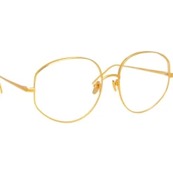 Linda Farrow - 750 C1 Round Optical Frames - Yellow Gold - Linda Farrow Eyewear - Avvenice