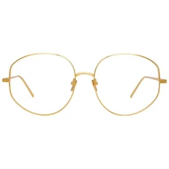 Linda Farrow - 750 C1 Round Optical Frames - Yellow Gold - Linda Farrow Eyewear - Avvenice