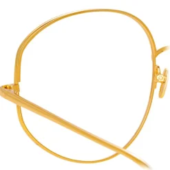 Linda Farrow - 750 C1 Round Optical Frames - Yellow Gold - Linda Farrow Eyewear - Avvenice