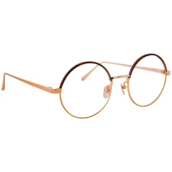 Linda Farrow - 583 C4 Round Optical Frames - Rose Gold - Linda Farrow Eyewear - Avvenice