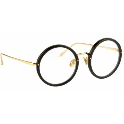 Linda Farrow - 239 C1 Round Optical Frames - Black - Linda Farrow Eyewear - Avvenice