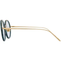 Linda Farrow - 239 C53 Round Optical Frames - Jade - Linda Farrow Eyewear - Avvenice