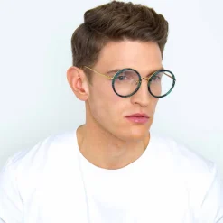 Linda Farrow - 239 C53 Round Optical Frames - Jade - Linda Farrow Eyewear - Avvenice