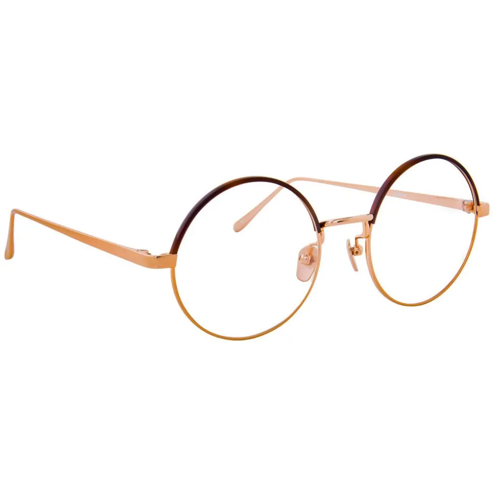 Linda Farrow - 583 C4 Round Optical Frames - Rose Gold - Linda Farrow Eyewear - Avvenice