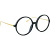 Linda Farrow - 645 C1 Round Optical Frames - Black - Linda Farrow Eyewear - Avvenice