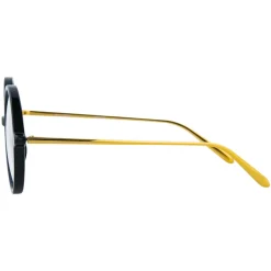 Linda Farrow - 645 C1 Round Optical Frames - Black - Linda Farrow Eyewear - Avvenice