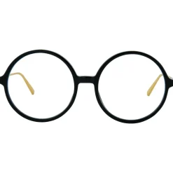 Linda Farrow - 645 C1 Round Optical Frames - Black - Linda Farrow Eyewear - Avvenice