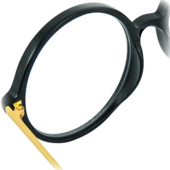 Linda Farrow - 645 C1 Round Optical Frames - Black - Linda Farrow Eyewear - Avvenice