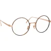 Linda Farrow - 749 C4 Round Optical Frames - Rose Gold and Turtle - Linda Farrow Eyewear - Avvenice