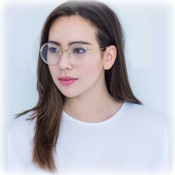 Linda Farrow - 239 C36 Round Optical Frames - Clear - Linda Farrow Eyewear - Avvenice