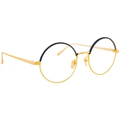 Linda Farrow - 583 C1 Round Optical Frames - Gold - Linda Farrow Eyewear - Avvenice