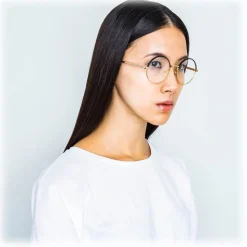 Linda Farrow - 583 C1 Round Optical Frames - Gold - Linda Farrow Eyewear - Avvenice