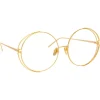 Linda Farrow - 816 C9 Round Optical Frames - Yellow Gold - Linda Farrow Eyewear - Avvenice