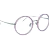 Linda Farrow - 239 C63 Round Optical Frames - Milky Purple - Linda Farrow Eyewear - Avvenice