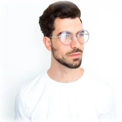 Linda Farrow - 239 C63 Round Optical Frames - Milky Purple - Linda Farrow Eyewear - Avvenice