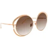 Linda Farrow - 660 C5 Round Sunglasses - Rose Gold - Linda Farrow Eyewear - Avvenice