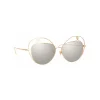 Linda Farrow - 853 C1 Round Sunglasses - Rose Gold - Linda Farrow Eyewear - Avvenice