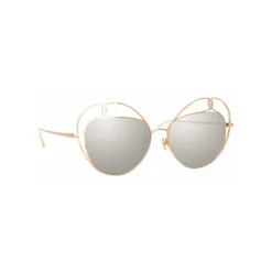 Linda Farrow - 853 C1 Round Sunglasses - Rose Gold - Linda Farrow Eyewear - Avvenice