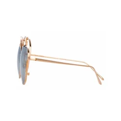 Linda Farrow - 853 C1 Round Sunglasses - Rose Gold - Linda Farrow Eyewear - Avvenice