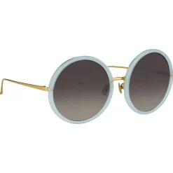 Linda Farrow - 457 C16 Round Sunglasses - Spearmint - Linda Farrow Eyewear - Avvenice
