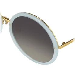 Linda Farrow - 457 C16 Round Sunglasses - Spearmint - Linda Farrow Eyewear - Avvenice