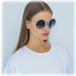Linda Farrow - 457 C16 Round Sunglasses - Spearmint - Linda Farrow Eyewear - Avvenice