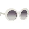 Linda Farrow - 468 C15 Round Sunglasses - White - Linda Farrow Eyewear - Avvenice