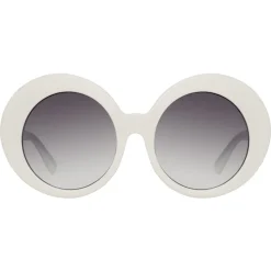 Linda Farrow - 468 C15 Round Sunglasses - White - Linda Farrow Eyewear - Avvenice