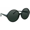 Linda Farrow - 657 C1 Round Sunglasses - Full Black - Linda Farrow Eyewear - Avvenice
