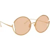 Linda Farrow - 851 C6 Round Sunglasses - Rose Gold - Linda Farrow Eyewear - Avvenice