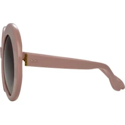 Linda Farrow - 468 C16 Round Sunglasses - Cameo Pink - Linda Farrow Eyewear - Avvenice