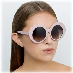 Linda Farrow - 468 C16 Round Sunglasses - Cameo Pink - Linda Farrow Eyewear - Avvenice