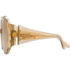 Linda Farrow - 714 C6 Round Sunglasses - Dew - Linda Farrow Eyewear - Avvenice