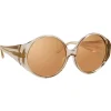 Linda Farrow - 714 C4 Round Sunglasses - Ash - Linda Farrow Eyewear - Avvenice